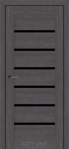 Дуб шато/Чорне скло